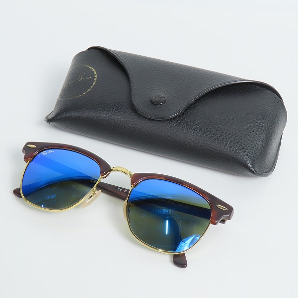 実際に弊社で買取させて頂いたRay-Ban/レイバン CLUBMASTER/クラブマスター サングラス RB3016 1145の画像 9枚目