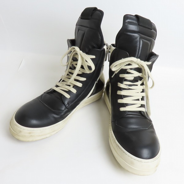 実際に弊社で買取させて頂いたRICK OWENS/リックオウエンス GEOBASKET ジオバスケット ハイカットスニーカー 43
