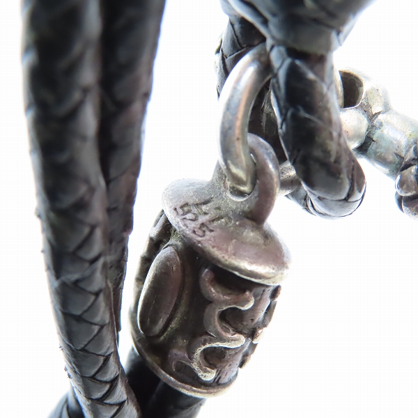 実際に弊社で買取させて頂いた【ギャラ付】レザーズ＆トレジャーズ 4ライオンブレイデッドビーズウォレットチェーン w/ケルティッククリップの画像 7枚目