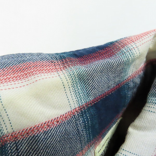 実際に弊社で買取させて頂いたWAREHOUSE/ウェアハウス DUBBLEWORKS/ダブルワークス チェック シャツ 40の画像 3枚目