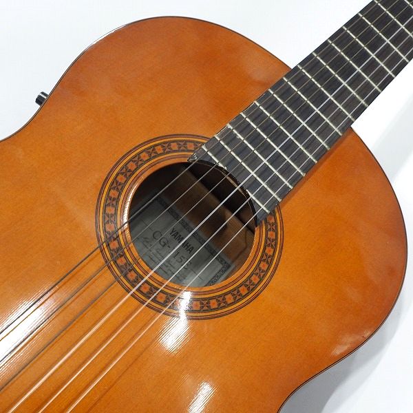 実際に弊社で買取させて頂いた★【難有り】YAMAHA/ヤマハ CG-115E エレガットギター/クラシックギター ハードケース付の画像 5枚目