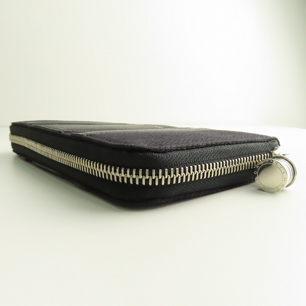 実際に弊社で買取させて頂いたBVLGARI/ブルガリ 長財布 ロングウォレット ラウンドジップ ブラック 33776の画像 2枚目