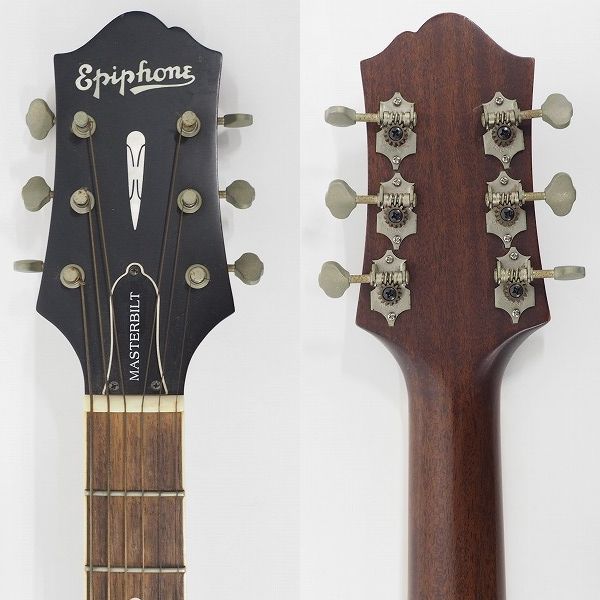 実際に弊社で買取させて頂いた★【難有り】Epiphone/エピフォン MASTERBILT AJ-500MVS アコースティックギター/アコギ セミハードケース付の画像 2枚目