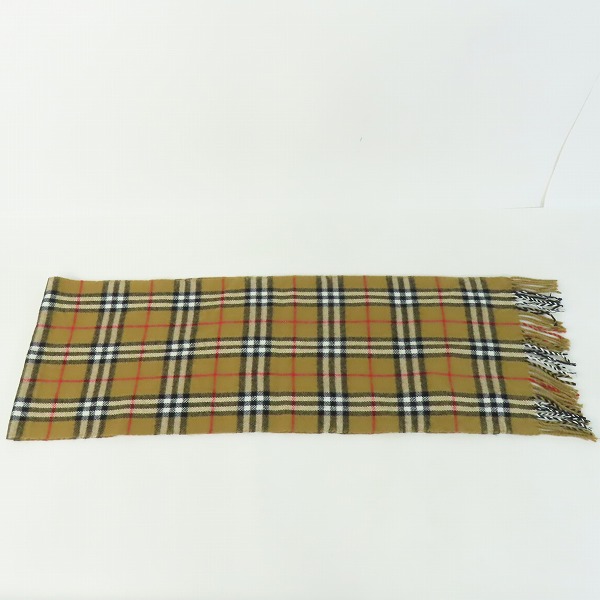 実際に弊社で買取させて頂いたBurberrys/バーバリーズ チェック柄 ウールマフラーの画像 3枚目