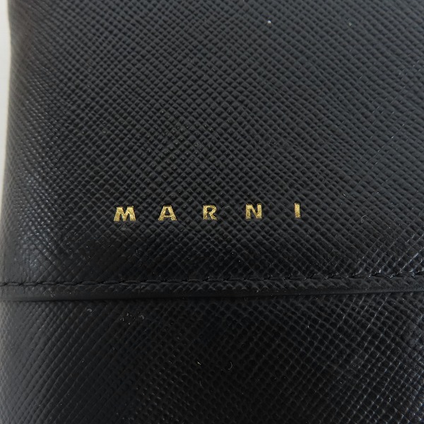 実際に弊社で買取させて頂いたMARNI/マルニ 二つ折り財布 BI-FOLD WALLET/COINPURSE バイフォールドウォレット コインパース PFMOQ14U07の画像 5枚目