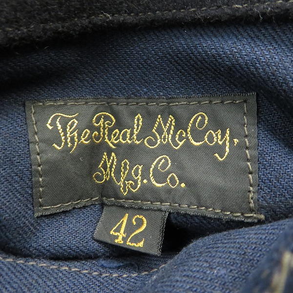 実際に弊社で買取させて頂いたTHE REAL McCOY’s/ザリアルマッコイズ ウール Pコート 221-A/42の画像 5枚目