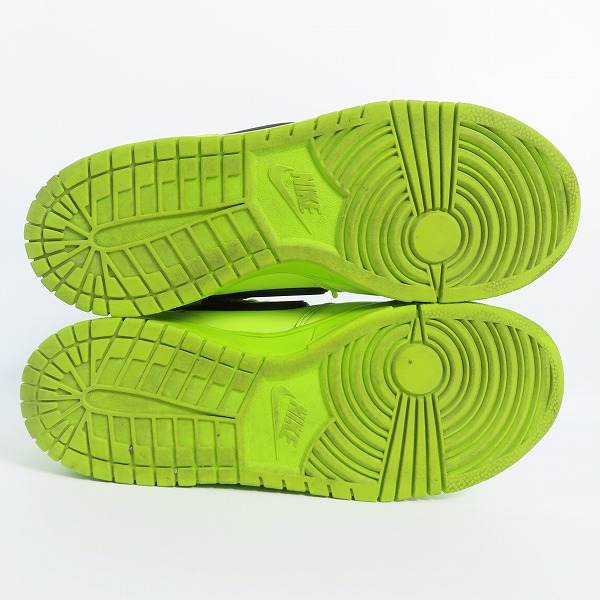 実際に弊社で買取させて頂いたNIKE×AMBUSH/ナイキ×アンブッシュ DUNK HIGH "FLASH LIME" ダンクハイ フラッシュライム CU7544-300 27.0の画像 2枚目