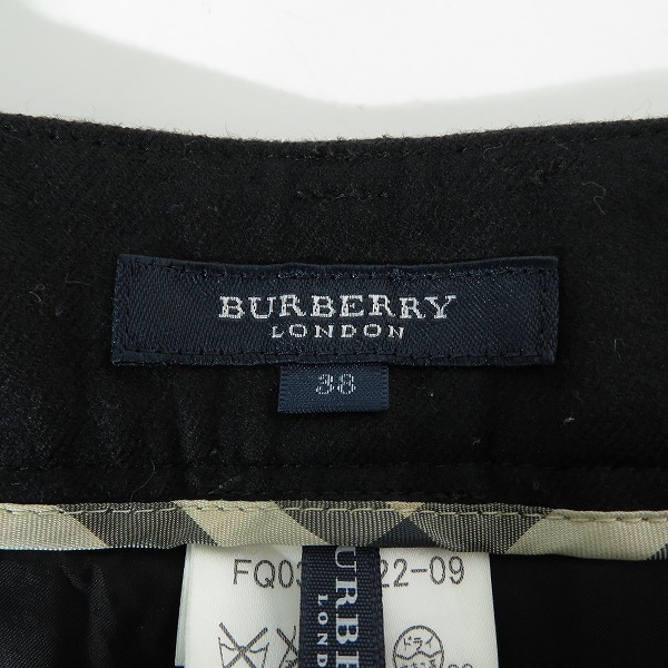 実際に弊社で買取させて頂いたBURBERRY LONDON/バーバリーロンドン ロゴ刺繍 ウールスラックス 38の画像 2枚目