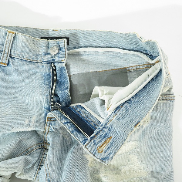 実際に弊社で買取させて頂いたDOLCE&GABBANA/ドルチェ＆ガッバーナ/ドルガバ ロゴ プレート デニム パンツ G3TCTD/46の画像 6枚目