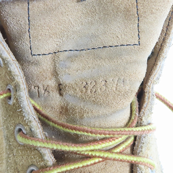 実際に弊社で買取させて頂いたREDWING/レッドウィング 四角犬タグ アイリッシュセッター ブーツ/7.5Eの画像 5枚目