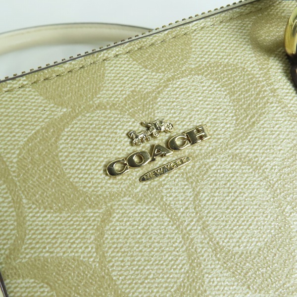 実際に弊社で買取させて頂いたCOACH/コーチ シグネチャー 2WAY ハンドバッグ/ショルダーバッグ F67027の画像 5枚目