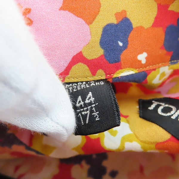 実際に弊社で買取させて頂いたTom Ford/トムフォード フラワー 花柄 長袖 シャツ 44の画像 3枚目