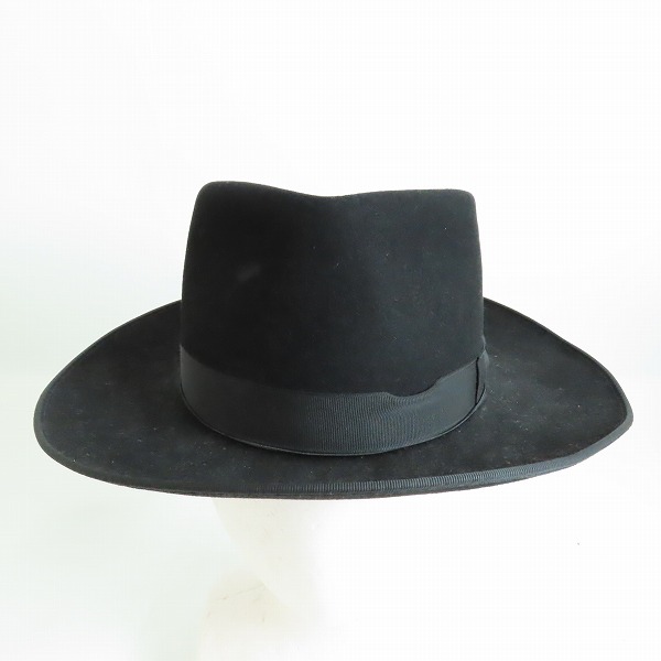 実際に弊社で買取させて頂いたBorsalino/ボルサリーノ フェルトハット ブラックの画像 1枚目