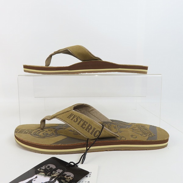 実際に弊社で買取させて頂いた【未使用】HYSTERIC GLAMOUR/ヒステリックグラマー ギターガール レザー サンダル 4QS-0700-24A/FREEの画像 3枚目