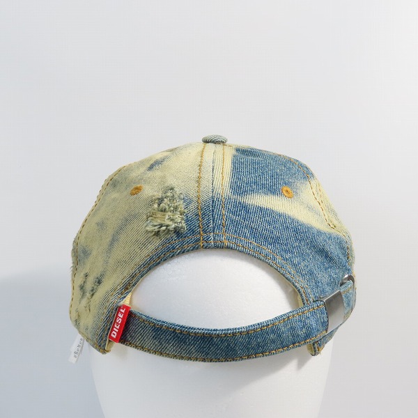 実際に弊社で買取させて頂いたDIESEL/ディーゼル C-IYASU ダメージ加工 デニム キャップ/A10162/01の画像 3枚目