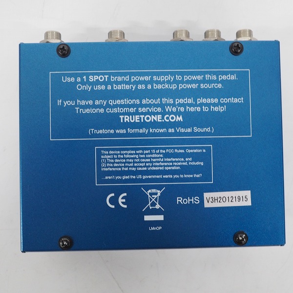 実際に弊社で買取させて頂いたTRUETONE/トゥルートーン  H2O V3 CHORUS ECHO コーラス エコー エフェクター【動作確認済】の画像 6枚目