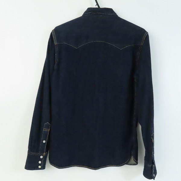 実際に弊社で買取させて頂いたFLAT HEAD/フラットヘッド DENIM WESTERN L/S SHIRT/デニム ロングスリーブ/長袖 ウエスタンシャツ 7002W Size：40の画像 1枚目