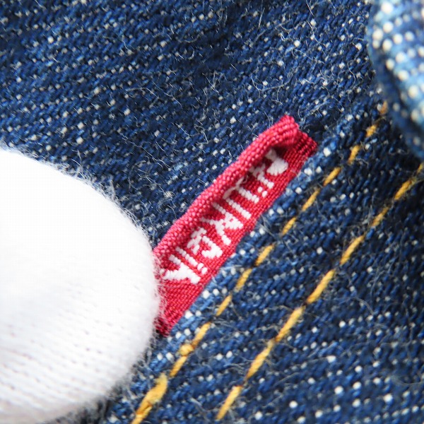 実際に弊社で買取させて頂いたEVISU/エヴィス ジップアップ デニム ジャケットの画像 4枚目