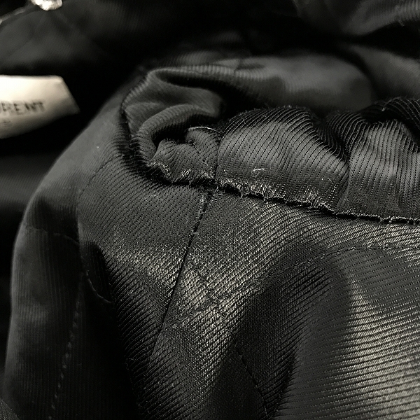 実際に弊社で買取させて頂いたSAINT LAURENT PARIS/サンローランパリ ファートリミングフーデッドジャケット ファーコート 531195 Y715T/42の画像 6枚目