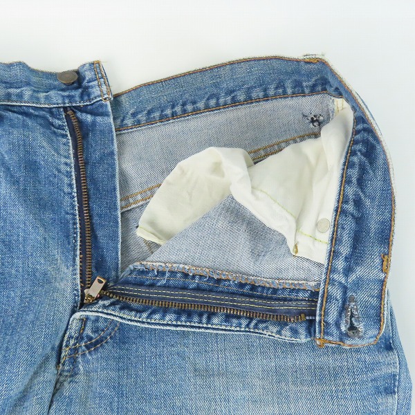 実際に弊社で買取させて頂いたLevis/リーバイス ヴィンテージ 517-0217 サークルR 刻印16 ジップフライ デニムパンツ /W34の画像 6枚目