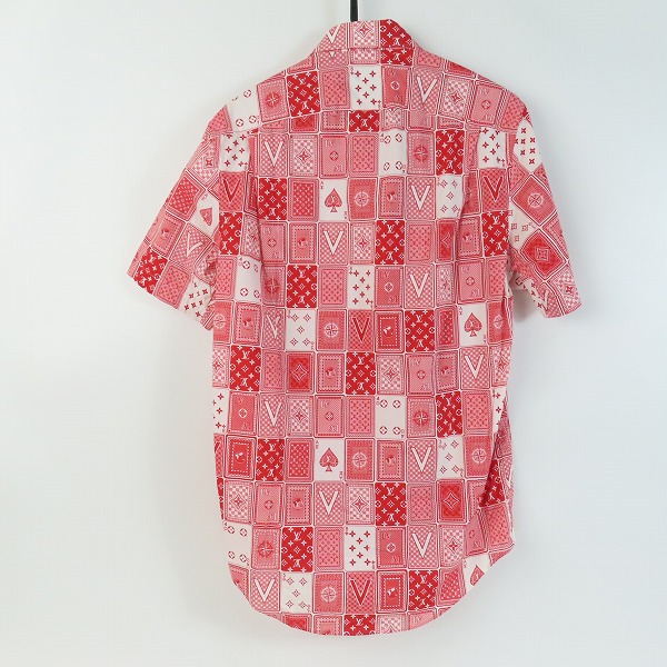 実際に弊社で買取させて頂いた【JPタグ】LOUIS VUITTON/ルイヴィトン 18AW トランプ柄 半袖シャツ RM182M HKU HFS14W/Sの画像 1枚目