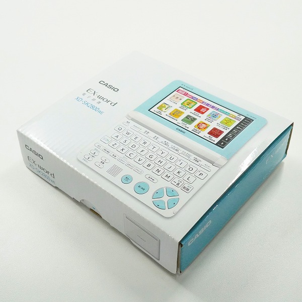 実際に弊社で買取させて頂いたCASIO/カシオ XD-SK2800 EX-word エクスワード ホワイト 電子辞書 簡易動作確認済みの画像 9枚目