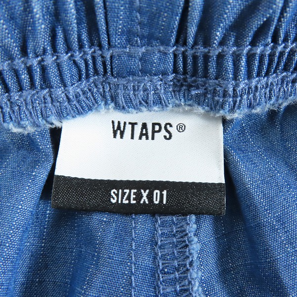 実際に弊社で買取させて頂いたWTAPS/ダブルタップス SEAGULL03/シーガル トラウザーズ リップストップ デニムパンツ 221WVDT-PTM03/01の画像 4枚目