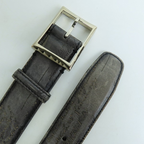実際に弊社で買取させて頂いたberluti/ベルルッティ カリグラフィー レザーベルト 85 34の画像 1枚目