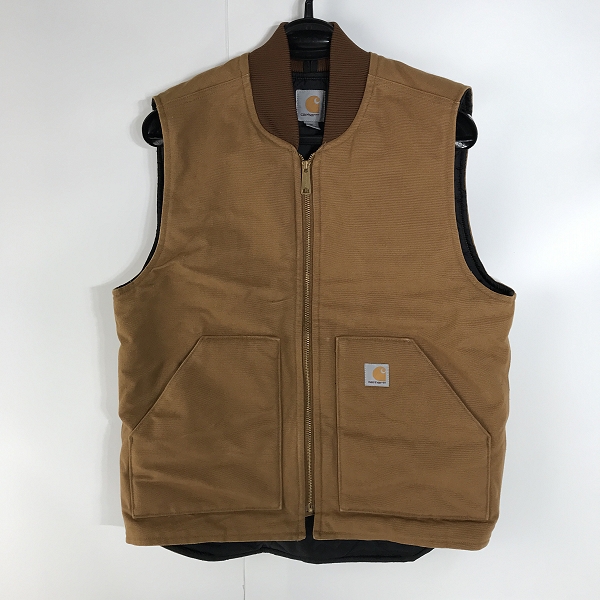 実際に弊社で買取させて頂いたCarhartt/カーハート DUCK VEST ARCTIC QUILT LINED/ダック地 キルティングライナー ベスト/V01-BRN/M