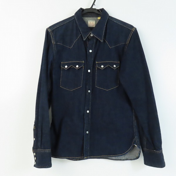 実際に弊社で買取させて頂いたFLAT HEAD/フラットヘッド DENIM WESTERN L/S SHIRT/デニム ロングスリーブ/長袖 ウエスタンシャツ 7002W Size：40