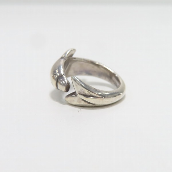 実際に弊社で買取させて頂いたHOLLYWOOD RANCH MARKET/ハリウッドランチマーケット ドルフィン/イルカ リング /6.5-7号の画像 2枚目