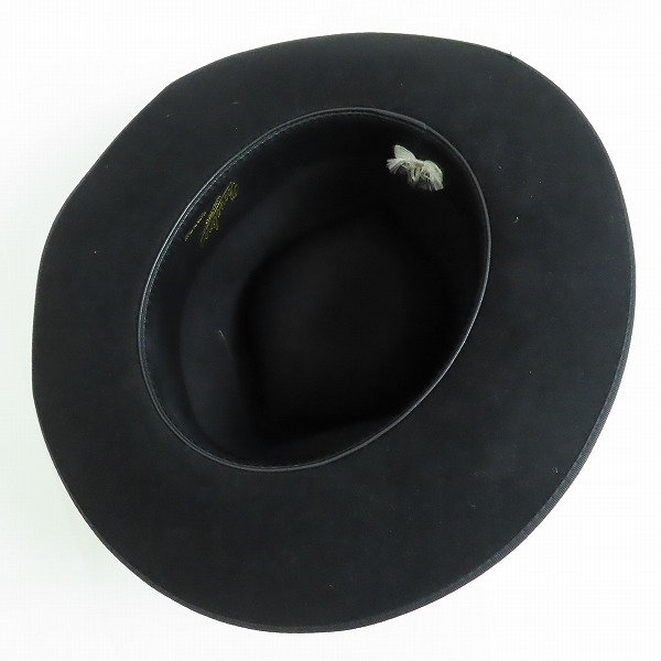 実際に弊社で買取させて頂いたBorsalino/ボルサリーノ フェルトハット ブラックの画像 5枚目