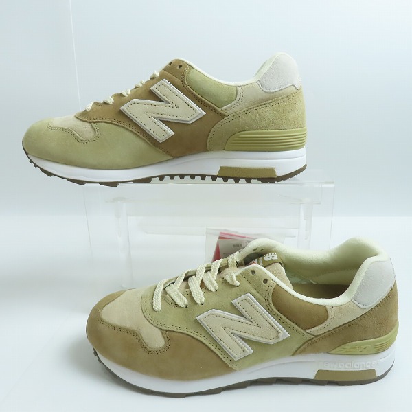 実際に弊社で買取させて頂いた【未使用】NEW BALANCEｘBEAMS/ニューバランス×ビームス 40th 別注 ベージュマルチ CM1400BB/26.0の画像 3枚目