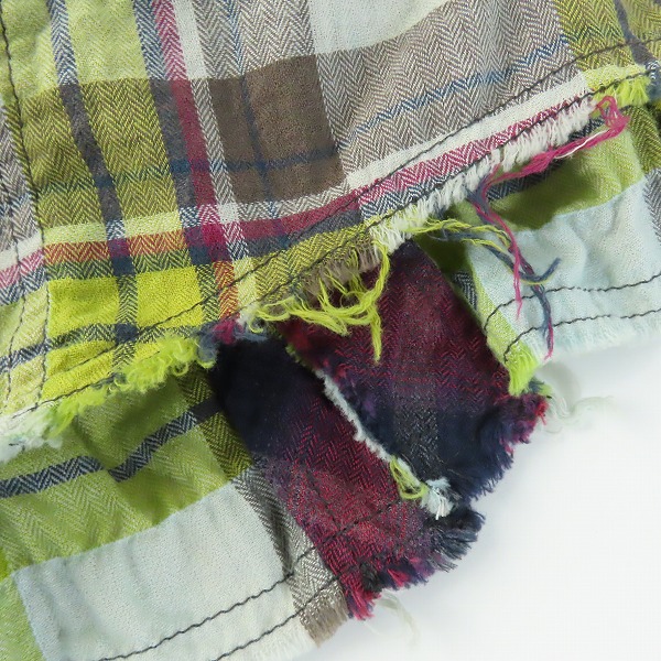 実際に弊社で買取させて頂いたL.G.B./ルグランブルー スナップボタン チェックシャツ Shirt-G /DRESS 4823KOD/1の画像 9枚目