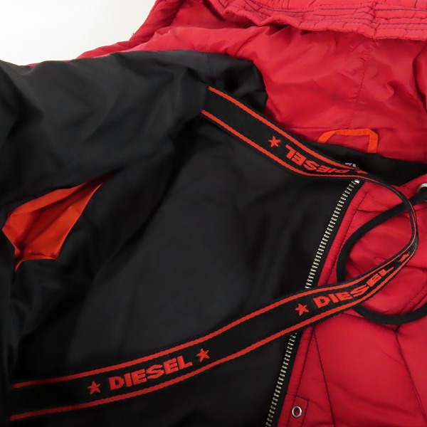 実際に弊社で買取させて頂いたDIESEL/ディーゼル ジップアップ ダウンジャケット/Lの画像 7枚目