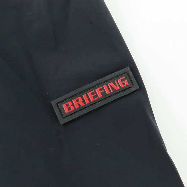 実際に弊社で買取させて頂いた【未使用】BRIEFING GOLF/ブリーフィング MS WIND HOODIE/ウインドフーディ パーカー ブラック BRG223M19/XLの画像 5枚目
