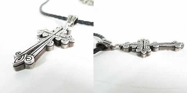 実際に弊社で買取させて頂いた【ギャラ付き】LEATHERS AND TREASURES/レザーズ＆トレジャーズ ケルティッククロス レザーネックレスの画像 2枚目