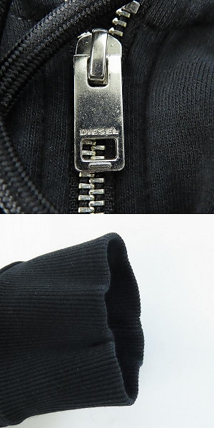 実際に弊社で買取させて頂いたDIESEL/ディーゼル UMLT-BRANDON-Z HOODIE ジップーパーカー 00SE8M 0EEAL/Lの画像 9枚目