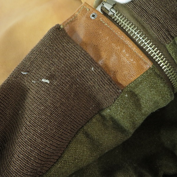 実際に弊社で買取させて頂いたBUZZ RICKSON'S/バズリクソンズ AVIATION ASSOCIATES A-2 ウールライニング フライトジャケット BR80219/40の画像 4枚目