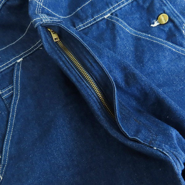 実際に弊社で買取させて頂いた【難あり】Carhartt/カーハート デニムオーバーオール/36×30の画像 7枚目