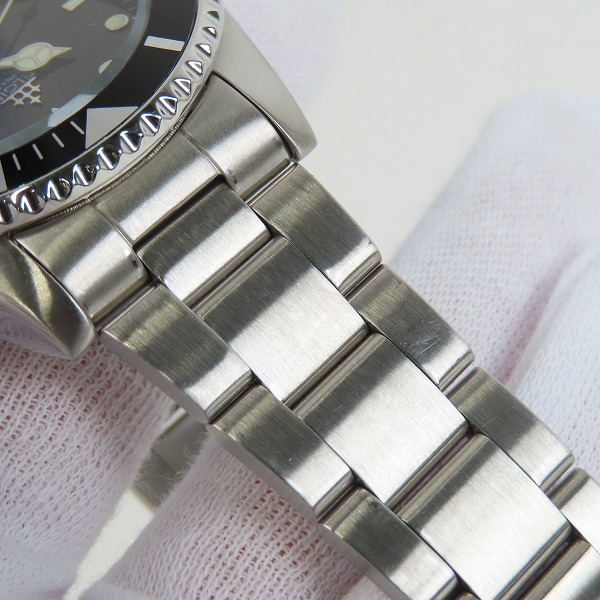 実際に弊社で買取させて頂いたELGIN/エルジン 自動巻き 腕時計 ブラック×シルバー FK-531-Cの画像 5枚目