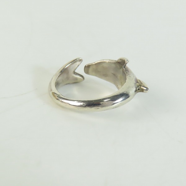 実際に弊社で買取させて頂いたHOLLYWOOD RANCH MARKET/ハリウッドランチマーケット ドルフィン/イルカ リング 14.5号の画像 4枚目