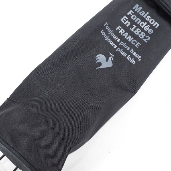 実際に弊社で買取させて頂いたle coq sportif/ルコックスポルティフ ゴルフ QQBTJA31 フード付き スタンド式 2分割クラブケース ブラックの画像 6枚目