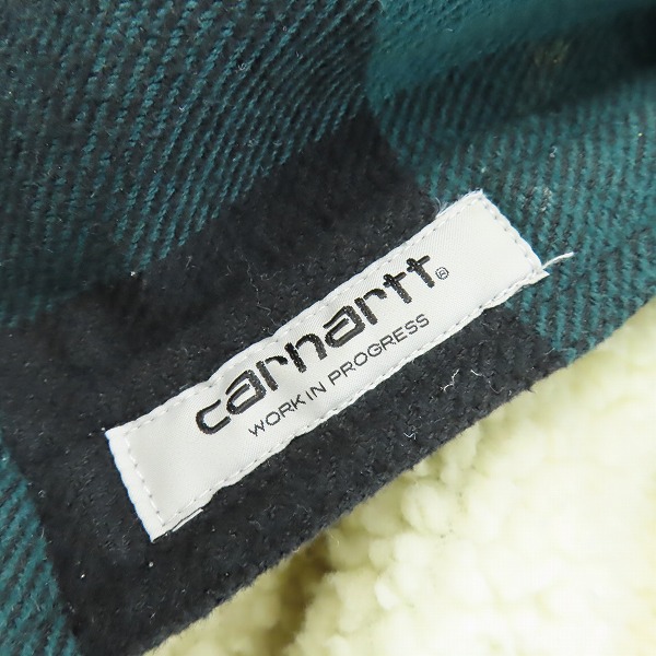 実際に弊社で買取させて頂いたCarHartt/カーハート MERTON SHIRT JAC/メルトンシャツジャケット チェック柄/Mの画像 6枚目