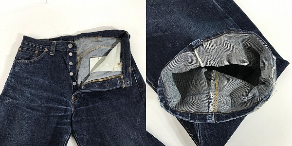 実際に弊社で買取させて頂いたLevi’s/リーバイス LVC 201XX 刻印555 バレンシア工場 BIGE ビッグE 201-0004/W36L40の画像 6枚目