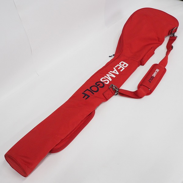 実際に弊社で買取させて頂いたBEAMS GOLF/ビームスゴルフ クラブケース ショルダー付き レッドの画像 1枚目
