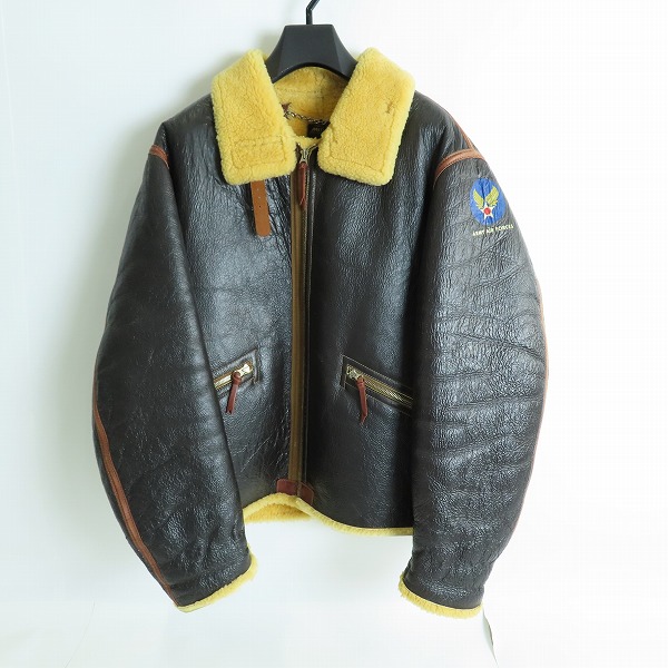 実際に弊社で買取させて頂いたBUZZ RICKSON'S/バズリクソンズ D-1 ムートン フライトジャケット BR80572/L