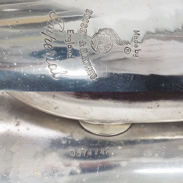 実際に弊社で買取させて頂いた★【ジャンク】BOOSEY＆HAWKES/ブージー&ホークス ユーフォニアム ハードケース付の画像 4枚目