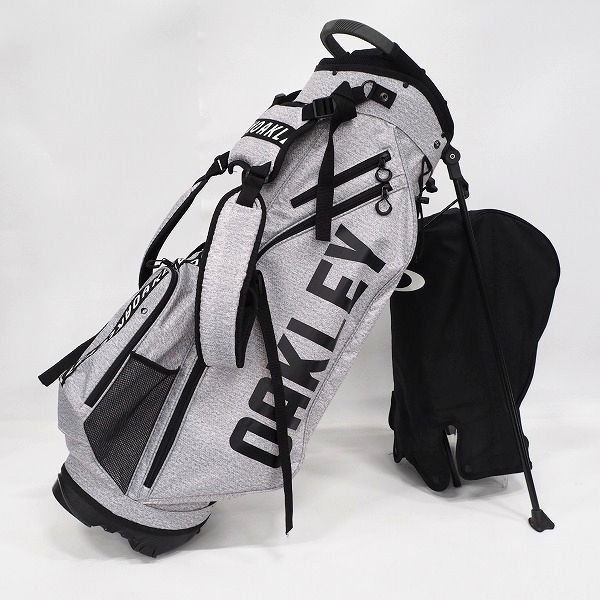 実際に弊社で買取させて頂いたOAKLEY/オークリー ゴルフ 921398JP 9.5型 6分割スタンド式キャディバッグ グレーｘブラック