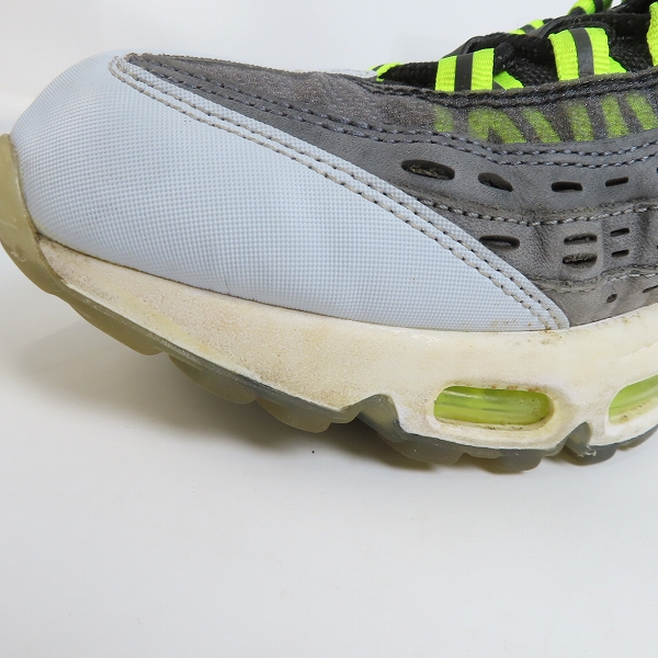 実際に弊社で買取させて頂いたNIKE/ナイキ AIR MAX 95 エアマックス KIM JONES BLACK/VOLTキムジョーンズ ブラック/ボルト DD1871-002/28.5の画像 7枚目